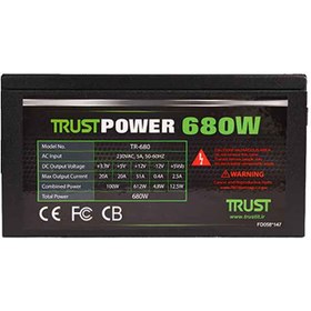 تصویر Power Trust 680w Real | پاور کارکرده ماژولار تراست 