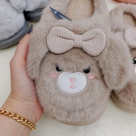 تصویر پاپوش پولیشی بچگانه مدل خرگوش سایز ۳۳ تا ۳۵ 