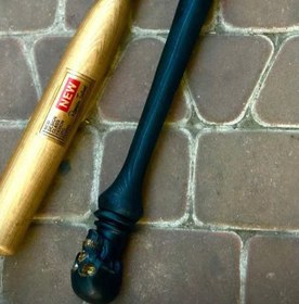 تصویر چوب بیسبال جمجمه 