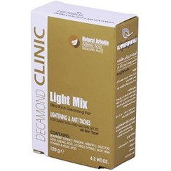 تصویر شوینده روشن کننده (مناسب پوست تیره و لک دار)کلینیکDecamond Clinic Light Mix Ultra Rich Cleansing Bar 