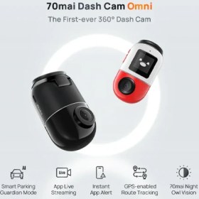 تصویر دوربین ماشین 360 درجه 70mai Omni شیائومی ا 70mai Dash Cam Omni X200 70mai Dash Cam Omni X200