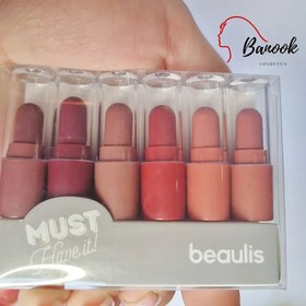 تصویر رژلب 6تایی مینی جامد بیولیس - 225 bealis mini matte lipstick