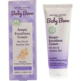 تصویر بیبی برن کرم نرم کننده پوست خیلی خشک BABY BORN ATOPIC EMOLLIENT CREAM