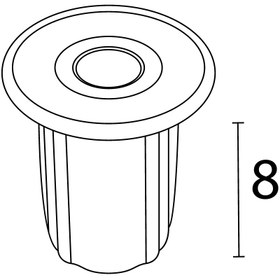 تصویر دفنی گرد یک وات (RL101 CR) 
