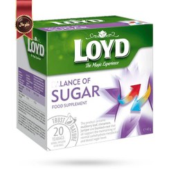 تصویر دمنوش گیاهی لوید مدل بالانس قند خون بسته ۲۰ عددی ۴۰ گرم 