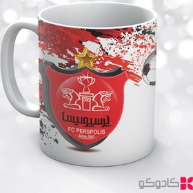 تصویر ماگ طرح پرسپولیس کد 32005 