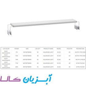 تصویر ال ای دی پایه دار جنکا SC-60 سفید و آبی 