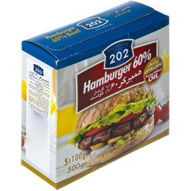 تصویر همبرگر 500 گرم 60 % 202 