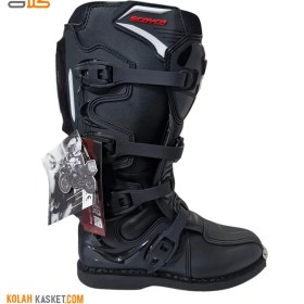 تصویر بوت موتور سواری کراسی مشکی اسکایکو SCYCO SCYCO black cross motorcycle boots