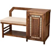 تصویر میز تلفن معرق - رویه نسکافه‌ای روشن Mi04015 