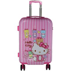 تصویر چمدان دخترانه چرخدار طرح کیتی و فروزن مدل K2283 