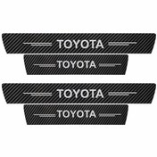 تصویر برچسب پارکابی خودرو سولگی مدل کربن کد J5 مناسب برای تویوتا بسته 4 عددی 