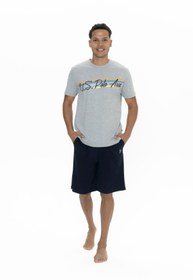 تصویر پیژامه و لباس خواب مردانه خاکستری یو اس پولو | USP18891 اورجینال 