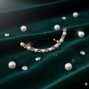 تصویر گوشواره ماه مروارید -109 