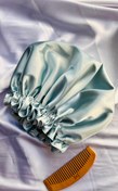 تصویر کلاه خواب ساتن – نرم، ضدحساسیت و محافظ مو | - آبی روشن Satin Sleep Cap – Soft, Anti-Allergy & Hair Friendly | Free Shipping
