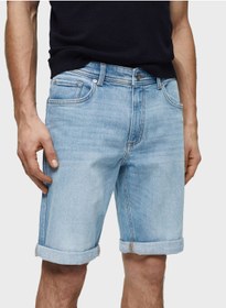 تصویر شلوارک بارمدا مدل اسلیم فیت کژوال برند mango man Casual Slim Fit Barmuda Shorts