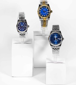 تصویر ساعت مچی عقربه ای زنانه رولکس( ROLEX ) مدل DATEJUST - 32 نقره ای طلایی WATCH WOMEN ROLEX DATEJUST