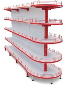 تصویر قفسه دوطرفه هایپری ارتفاع 30*40*170 