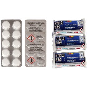 تصویر پک جرم گیر و رسوب گیر قهوه ساز و اسپرسوساز (کالک و کلین) Cleaning Tablets for Bosch Siemens & Coffee Machines Descaling