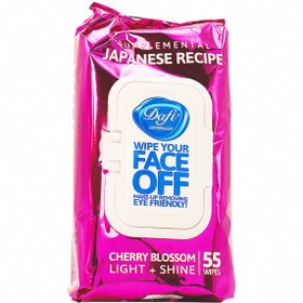 تصویر دستمال مرطوب پاک کننده آرایش ژاپنی دافی ا Japanese Recipe Make Up Remover Wet Wips Dafi Japanese Recipe Make Up Remover Wet Wips Dafi