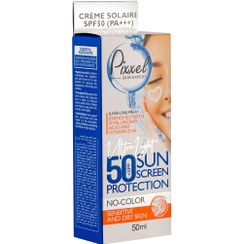 تصویر کرم ضد آفتاب پیکسل بی رنگ پوست خشک (انقضا : 1407/01+ ارسال یک روزه) 