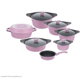 تصویر سرویس 13 پارچه مدل دیاکو عروس Aroos Diaco Cookware Set 13 Pcs