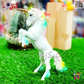 تصویر فیگور حیوانات ماکت اسب تک شاخ یونیکورن Unicornis 855 