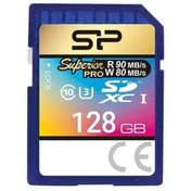 تصویر کارت حافظه سیلیکون پاور مدل SDHC Superior Pro U3 80MB/s کلاس 10 ظرفیت 128 گیگابایت Silicon Power SDHC Superior Pro U3 80MB/s Class 10 - 128GB