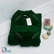 تصویر حوله تن پوش بلو طرح ماکرو رنگ یشمی سایز لارج 