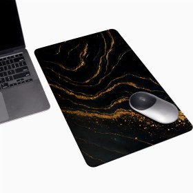 تصویر موس‌پد «مرمر رگه طلایی» کد: 6002 