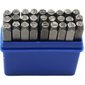 تصویر سنبه حروف تندیس مدل YP-4MM مجموعه 27 عددی 