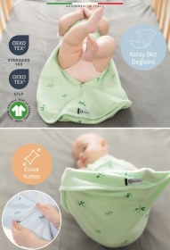 تصویر کیسه خواب Swaddle نوزاد 1 Tog Green Sanno برند Elele ( دست گرفتن ) به رنگ سبز در دسته لباس بچگانه و لباس کودک 