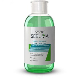 تصویر آردن سبوما_پاک کننده میسلار واتر 3در1 چشم ,لب,صورت 500گرمی SEBUMA Arden Sebum - micellar water 3 in 1 cleanser for eyes, lips, face 500 grams