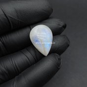 تصویر نگین سنگ لابرادوریت سفید (کدA783) 