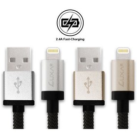 تصویر کابل شارژ لوکسا2 تبدیل USB به لایتنینگ 