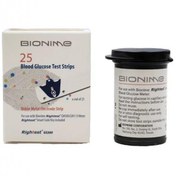 تصویر نوار تست قندخون بایونیم 