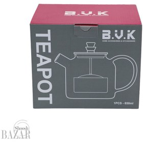 تصویر قوری پیرکس بی.وی.کی B.V.K. Teapot, transparent model, code 314330