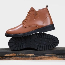 تصویر نیم بوت مردانه - عسلی / ۴۱ 