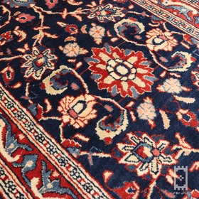 تصویر فرش دستباف کناره ساروق (نقشه افشان سرمه‌ای) 