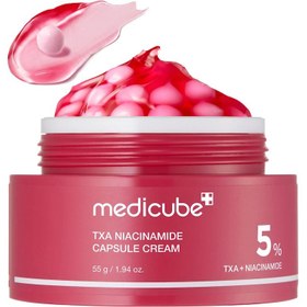 تصویر کرم مدی کیوب ترانگزامیک اسید و نیاسینامید 55 میلی لیتر Medicube TXA Niacinamide Capsule Cream 55 ml