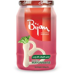 تصویر سس مایونز کم چرب شیشه 1000 گرمی بیژن 