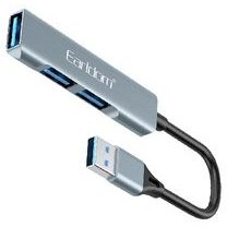 تصویر هاب 3 پورت USB 3.0 ارلدام مدل ET-HUB09 Earldom ET-HUB09 USB 3.0 HUB