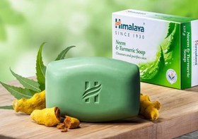 تصویر صابون صورت و بدن آلوئورا هیمالیا مدلNeem&Turmeric Himalya soap Neem&Turmeric