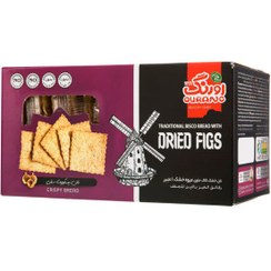 تصویر نان بیسکوئیت بدون شکر رژیمی شیرین شده با انجیر 