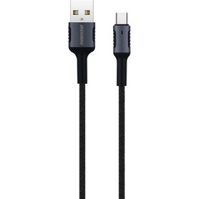 تصویر کابل تبدیل USB به USB-C راک رز مدل Armour AC طول ۱ متر 