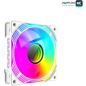 تصویر فن کیس گیم مکس FN12A C8I White GAMEMAX FN12A C8I White 120mm ARGB Case Fan