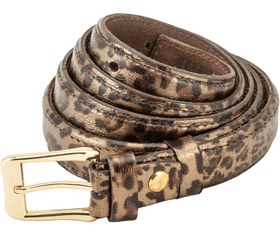 تصویر کمربند سه لایه چرم پلنگی 