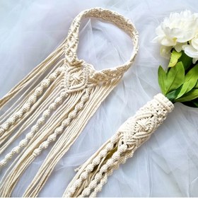 تصویر سربند مکرومه 