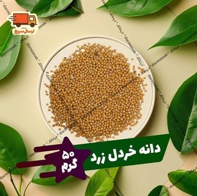 تصویر دانه خردل زرد بسته 50 گرمی با بهترین کیفیت 