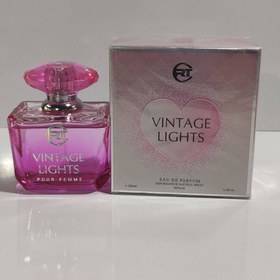 تصویر عطر ادکلن وینتج لیجتس VINTAGE LIGHTS طرح و رایحه ورساچی صورتی برند TRI 